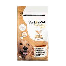 ALIMENTO SECO CAO ACTIVPET GRAIN FREE CROQUETES COM FRANGO 4KG