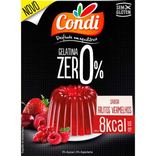 GELATINA CONDI ZERO FRUTOS VERMELHOS 26GR