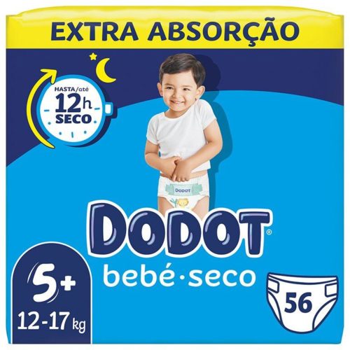 FRALDA DODOT AZUL EXTRA T5+ 12-17KG 56UNI