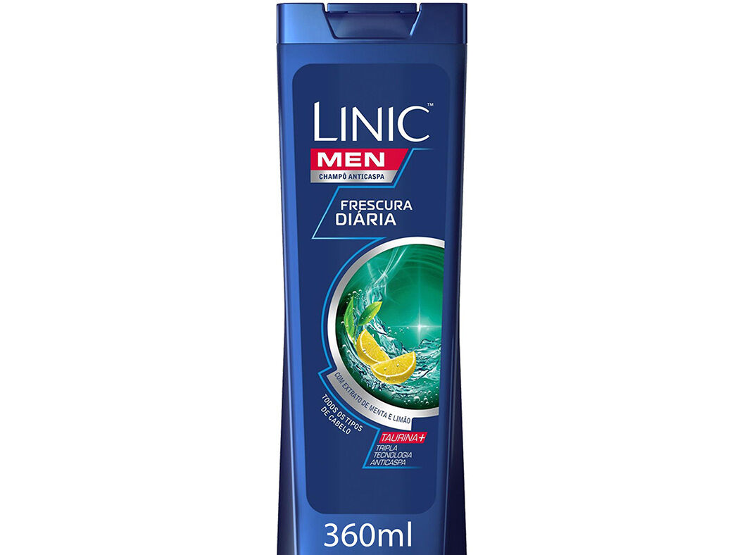 CHAMPÔ MEN FRESCURA DIÁRIA LINIC 360ML