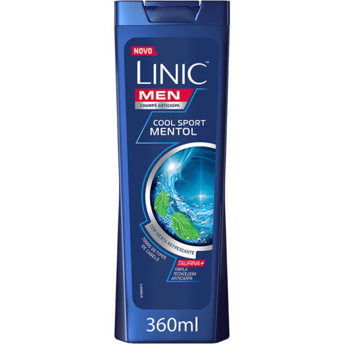 CHAMPÔ P/ HOMEM COOL SPORT MENTOL LINIC 360ML