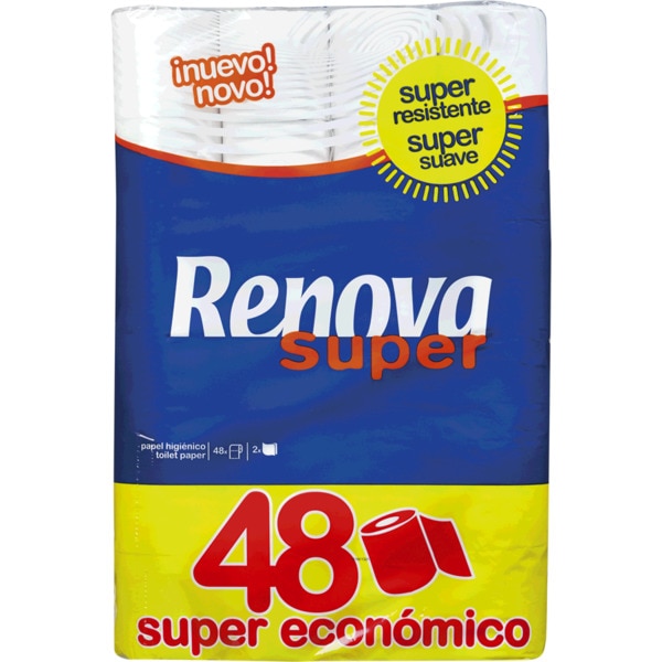 PAPEL HIGIÉNICO RENOVA SUPER 48R