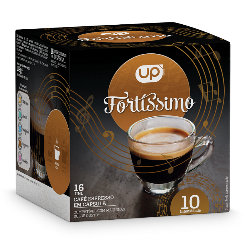 CAFÉ FORTÍSSIMO INTENSIDADE 10 UP 16CÁPS