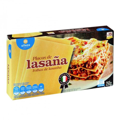 MASSA PLACAS LASANHA ALTEZA 250GR