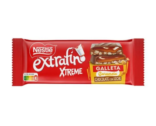 TABELETE CHOCOLATE XTREME BOLACHA CARAMELO 87GR