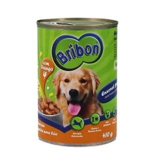 ALIMENTO HUMIDO CÃO FRANGO LATA BRIBON 1250G