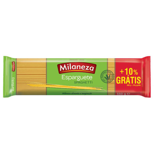 MASSA ESPARGUETE MILANEZA 500GR + 50GR