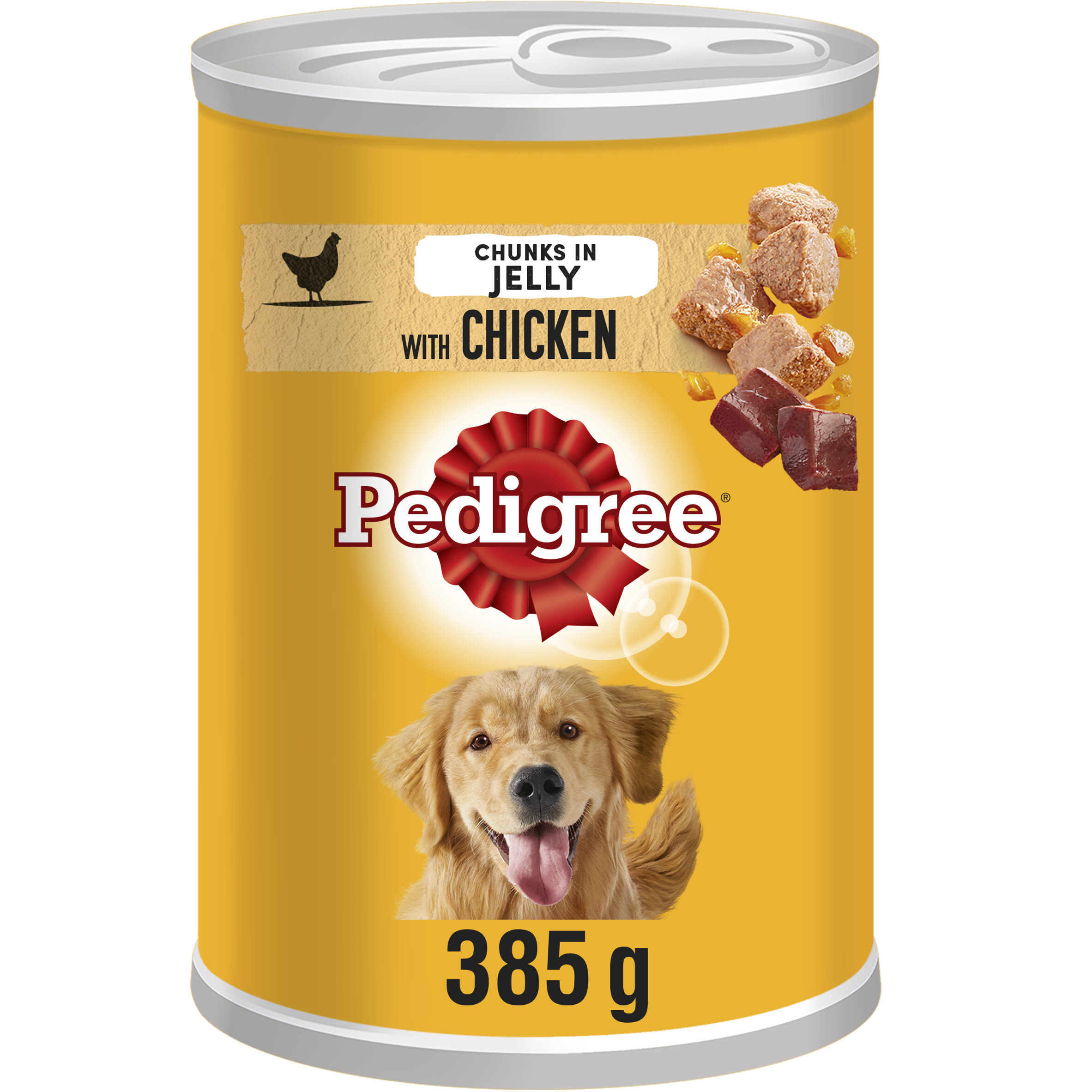ALIMENTO HUMIDO CÃO PEDIGREE GELATINA GALINHA 385G LATA