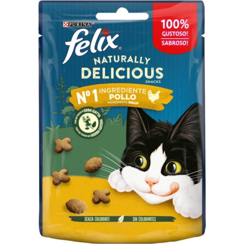 SNACK GATO FELIX DELICIOUS FRANGO 50GR