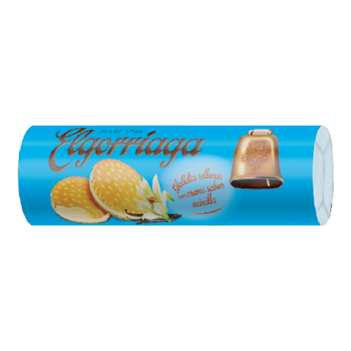 BOLACHA ELGORRIAGA RECHEADA BAUNILHA 180GR