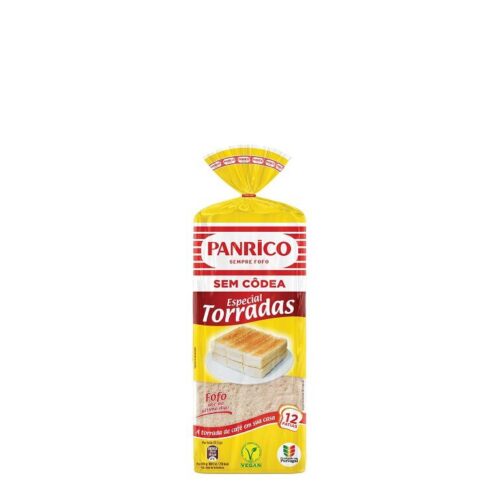 PÃO FORMA PANRICO SEM CODEA ESPECIAL TORRADAS 450GR