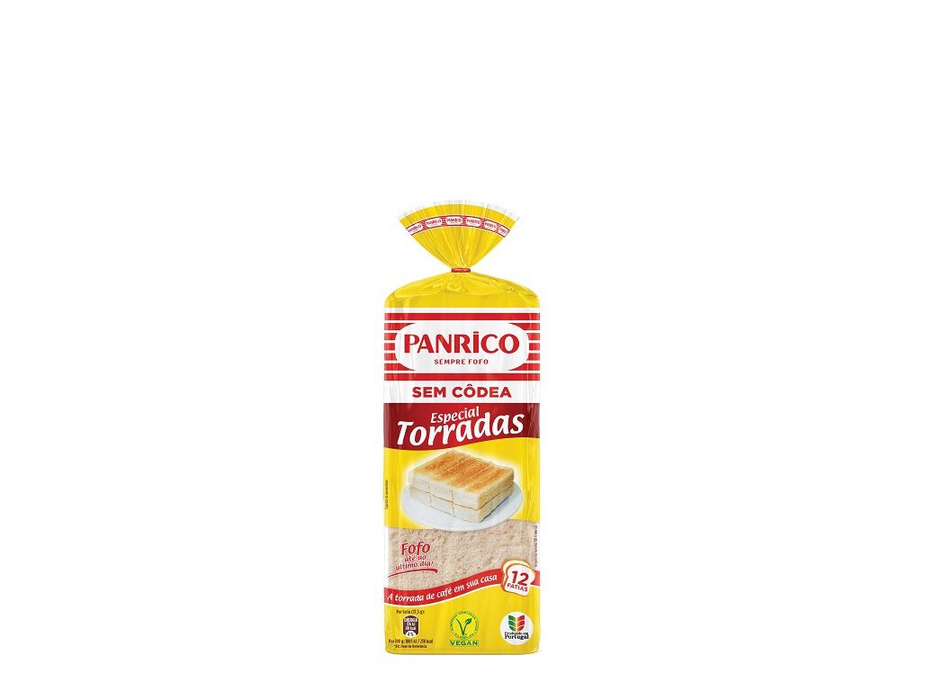 PÃO FORMA PANRICO SEM CODEA ESPECIAL TORRADAS 450GR