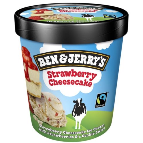 GELADO BEN & JERRY'S STRAWBERRY CHEESCAKE 465ML