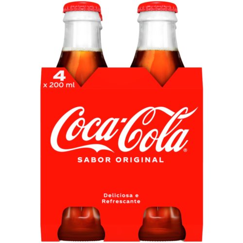 REFRIGERANTE COCA-COLA GARRAFA 4X20CL