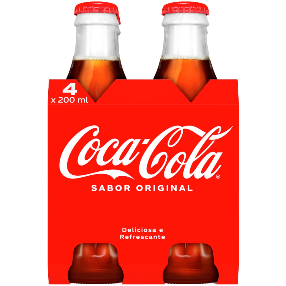 REFRIGERANTE COCA-COLA GARRAFA 4X20CL