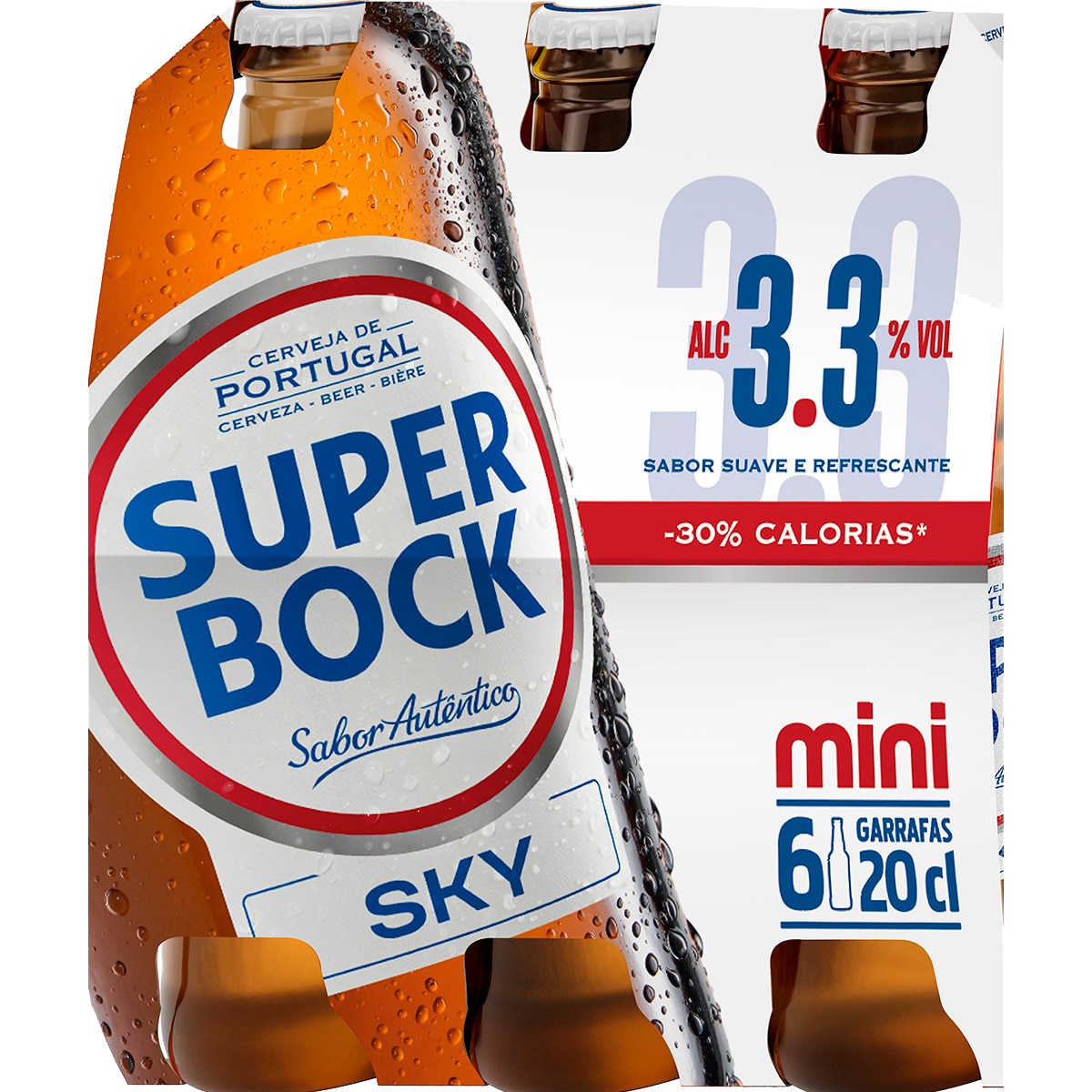 CERVEJA SUPER BOCK SKY 6X20CL