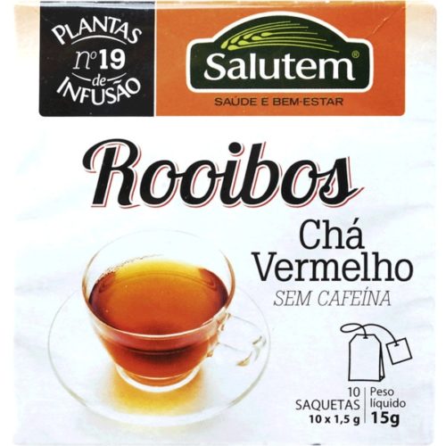 CHÁ VERMELHO ROOIBOS SALUTEM 10UNI