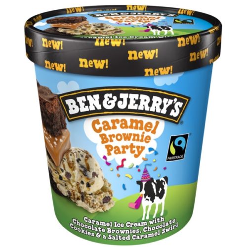 GELADO BEN & JERRY'S CARAMEL BROWNIE PARTY 465ML