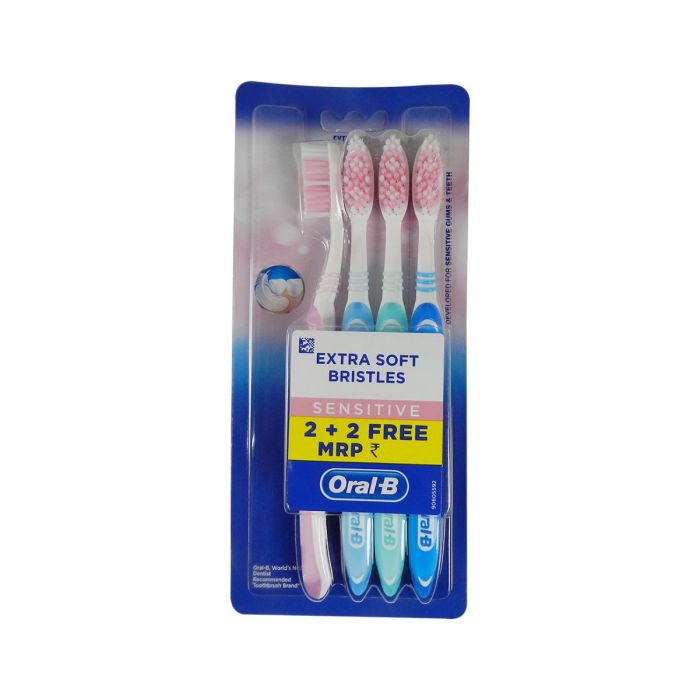 ESCOVA DENTES ORAL B SENSITIVE PACK4