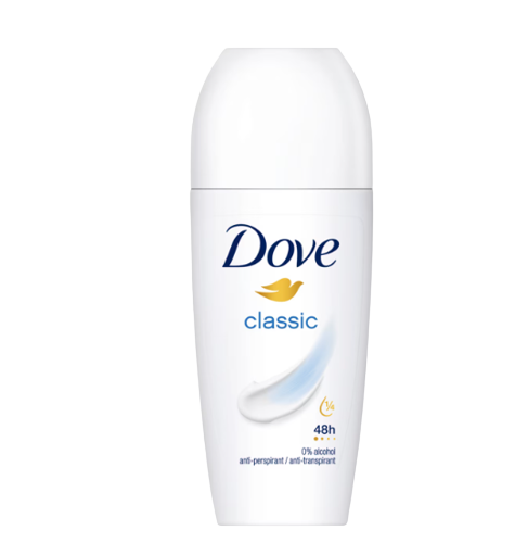 DESODORIZANTE ROLL ON CLÁSSICO DOVE 50ML
