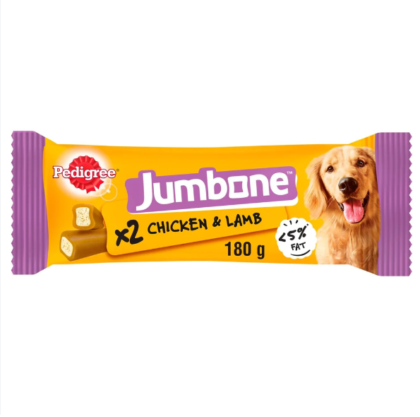 SNACK PEDIGREE JUMBONE CARNE AVES 2UNI 180G
