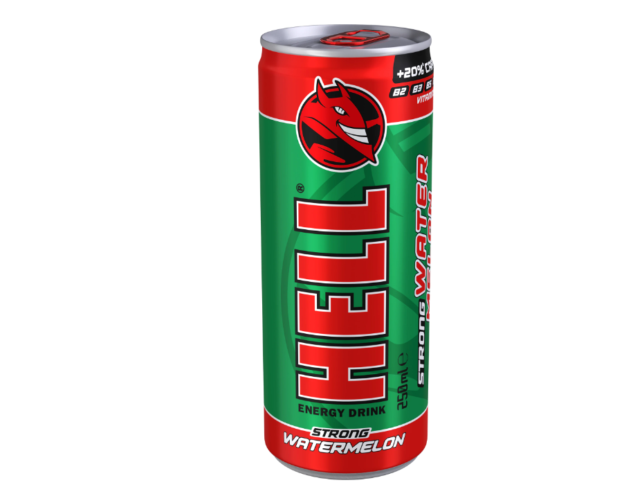 BEB ENER HELL ENERGY WATERMELON 250ML