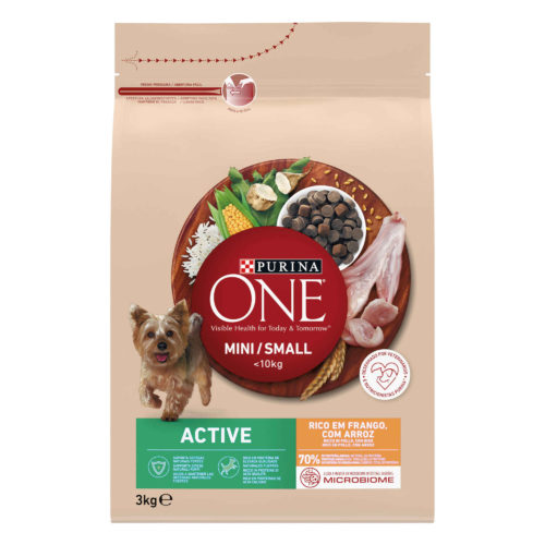 ALIMENTO CÃO MINI ACTIVE PURINA ONE 3KG