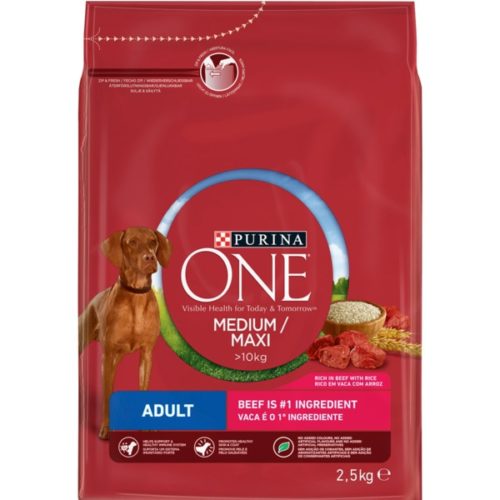 ALIMENTO CÃO ADULTO VACA E ARROZ PURINA ONE 2,5KG