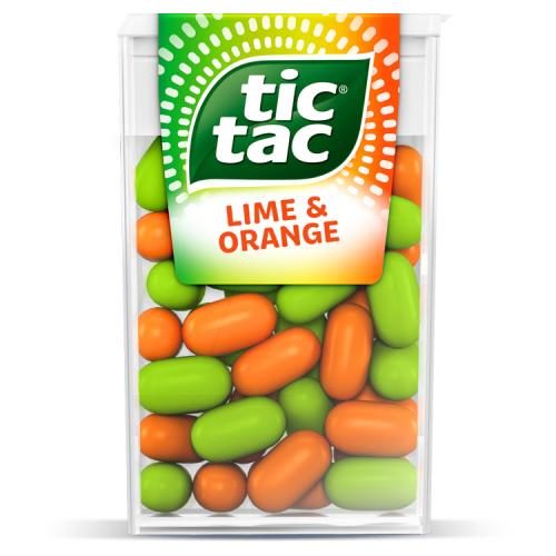 DRAGEIAS LIMA E LARANJA TIC TAC 18GR