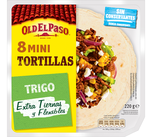 TORTILHAS TRIGO MINI OLD EL PASO 220GR 8UN - Image 2