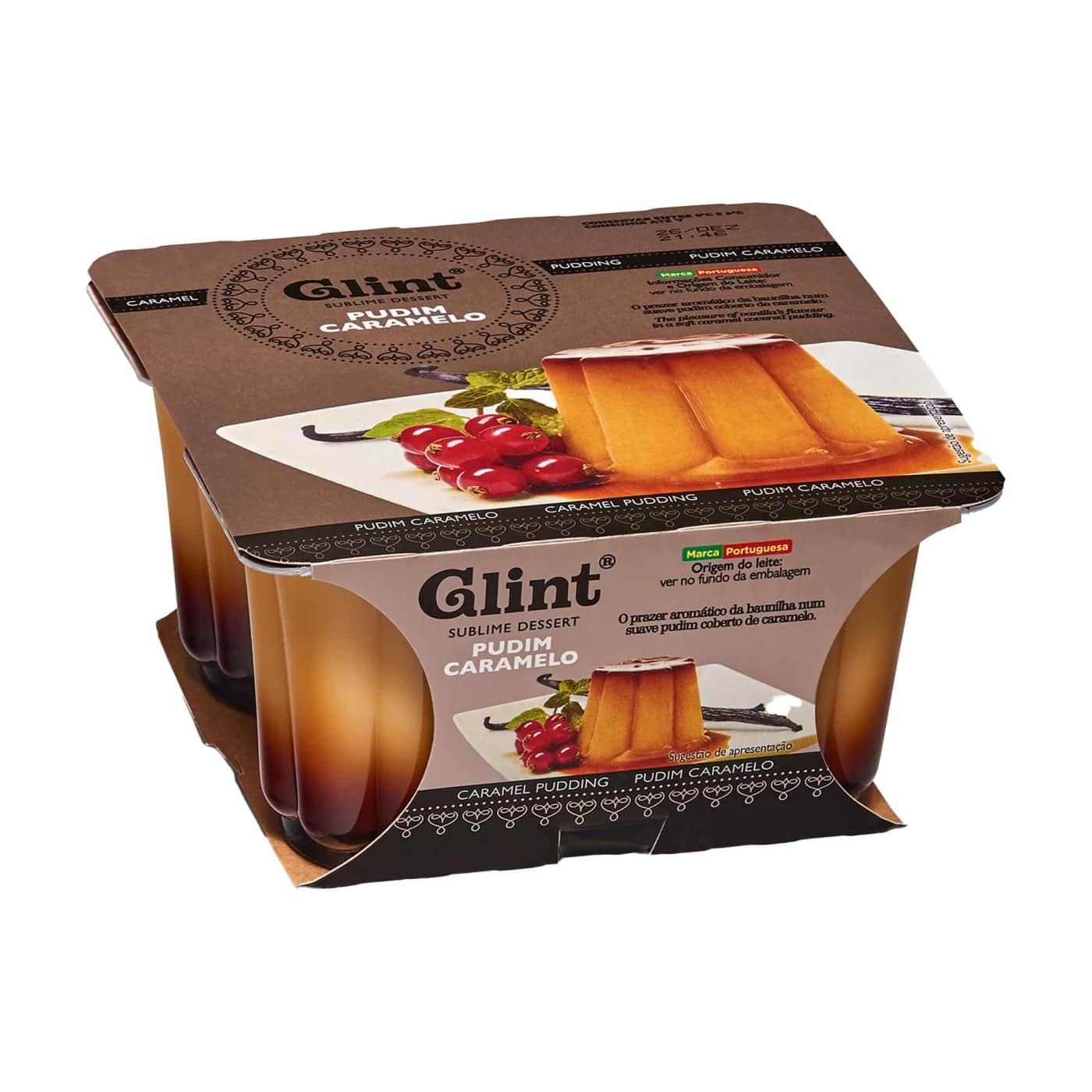 PUDIM CARAMELO GLINT 4X100GR