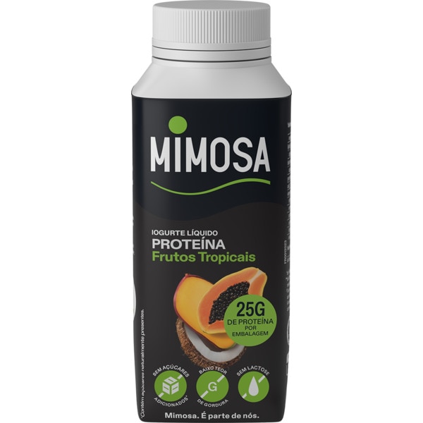IOGURTE LÍQUIDO PROTEICO FRUTOS TROPICAIS MIMOSA 250ML