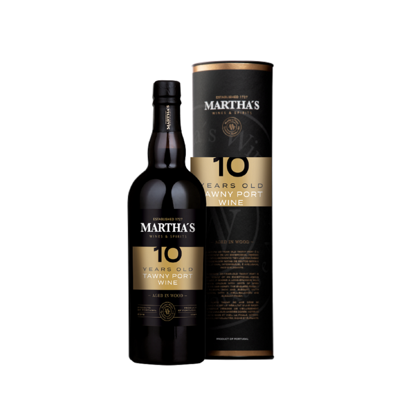 VINHO PORTO TAWNY 10 ANOS MARTHA'S 75CL C/TUBO