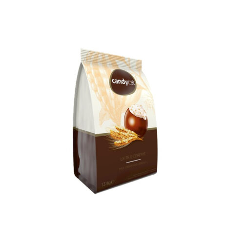 BOMBONS  CANDYCAT LEITE E CEREAIS SACO 134GR