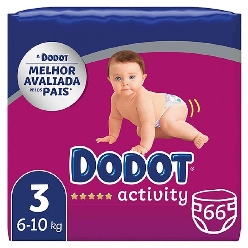 FRALDA DODOT ACTIVITY T3 6-10KG 66U