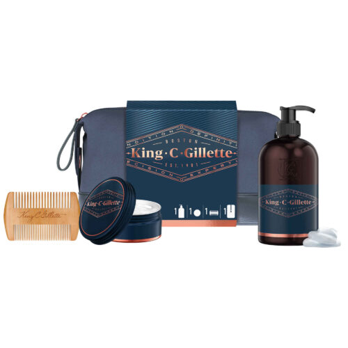 COFFRET KING GEL + BÁLSAMO + PENTE GILLETTE