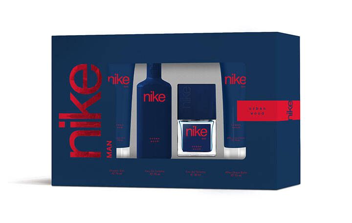 CONJUNTO NIKE MEN URBAN EDT 75ML + COL 30ML + AFTER SHAVE 75ML + GEL BANHO 75ML