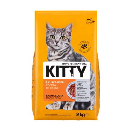 ALIMENTO SECO P/ GATO COCKTAIL CARNE KITTY 2KG