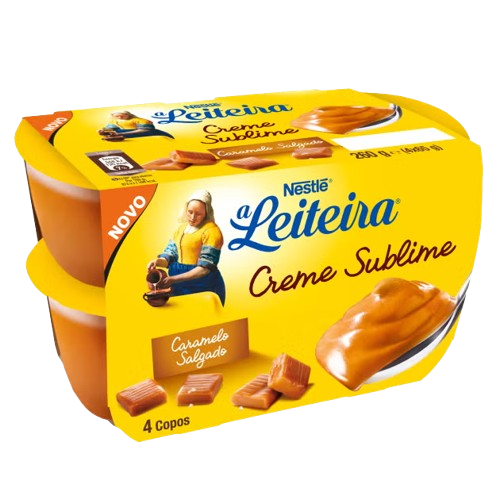 CREME SUBLIME CARAMELO SALGADO A LEITEIRA 4X65G