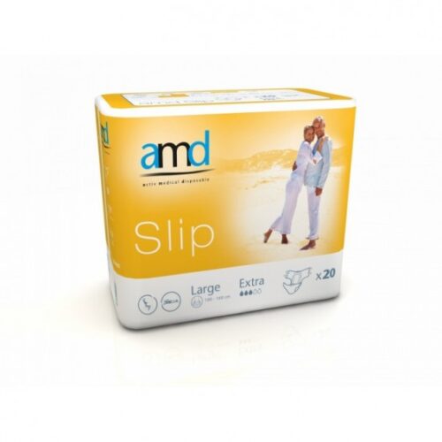 FRALDA INCONTINENCIA SLIP AMD EXTRA GRANDE L 20UNI