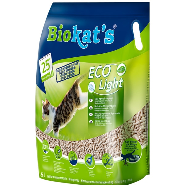 AREIA PARA GATO ECO LIGHT BIO KAT'S 5LT