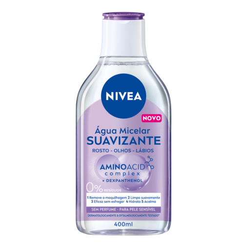 ÁGUA MICELAR SUAVIZANTE NIVEA 400ML
