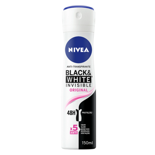 DESODORIZANTE SPRAY INVISIBLE BLACK&WHITE ORIGINAL NIVEA 150ML