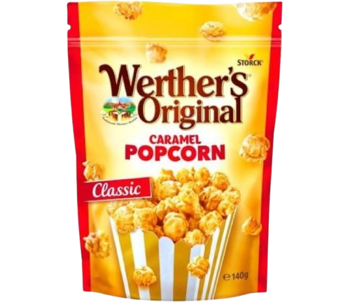 PIPOCAS DOCES CARAMELO WERTHER'S ORIGINAL 140GR