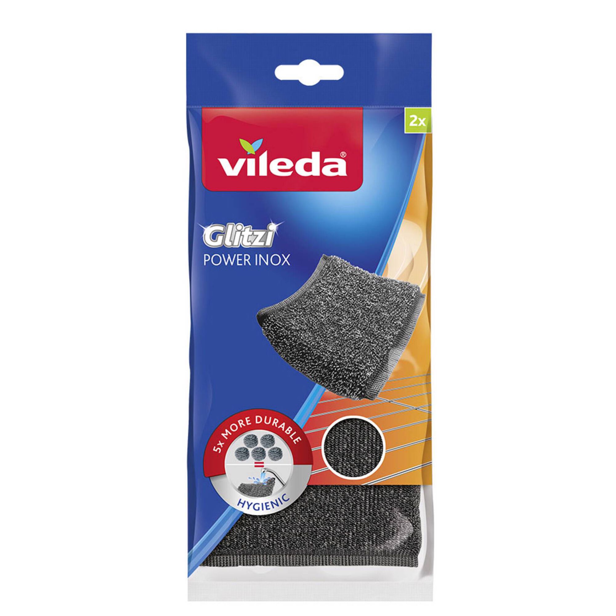 ESFREGÃO POWER INOX VILEDA 2UN