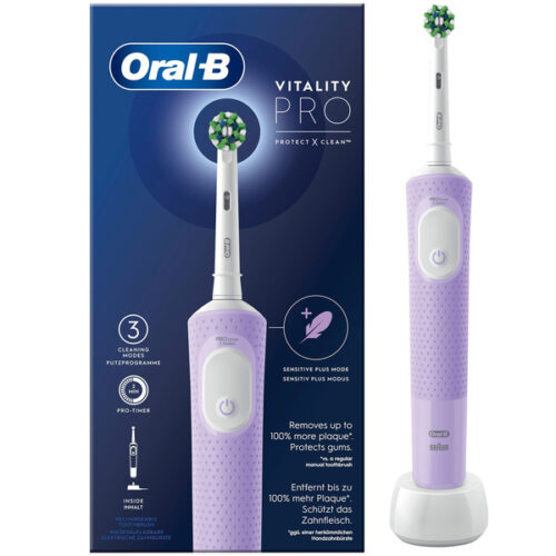 ESCOVA DENTES ELÉTICA ORAL B VITALITY PRO LILÁS