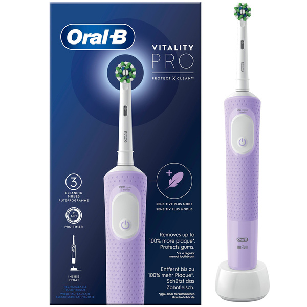 ESCOVA DENTES ELÉTICA ORAL B VITALITY PRO LILÁS