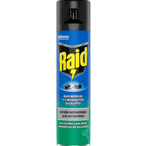 INSETICIDA SPRAY RAID MOSCAS + MOSQUITO EUCALIPTO 400ML
