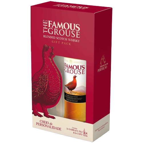 WHISKY FAMOUS GROUSE 70CL + COPO