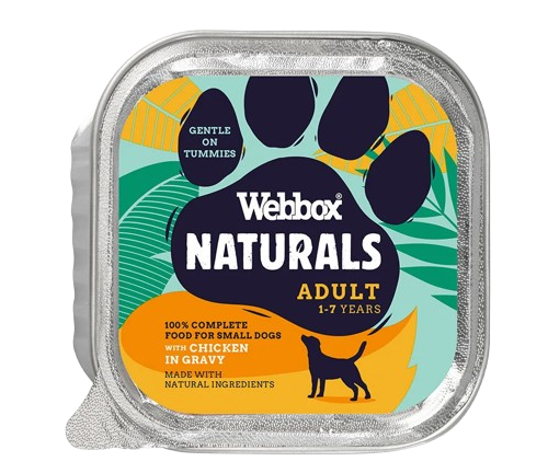 ALIMENTO HÚMIDO CÃO FRANGO EM MOLHO WEBBOX NATURAL 150GR